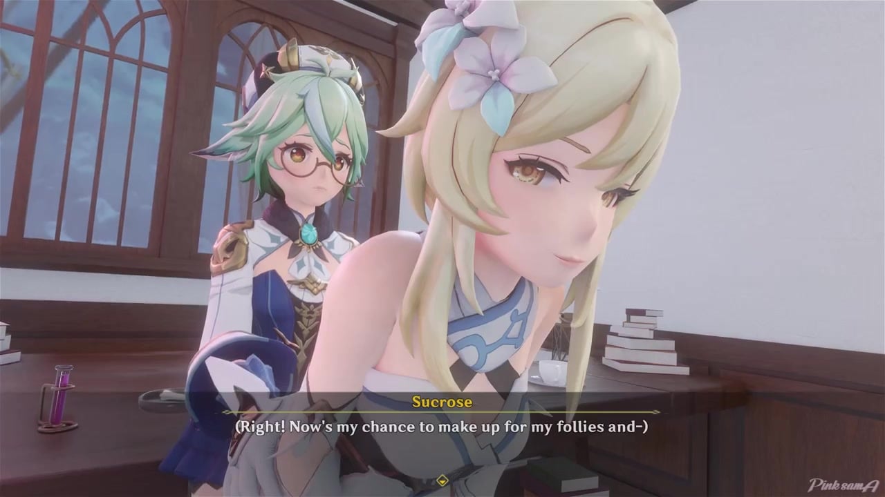 A Night in Mondstadt – Happy Accident Part 1 (Dubbed) [FUTA] [Pinksama]