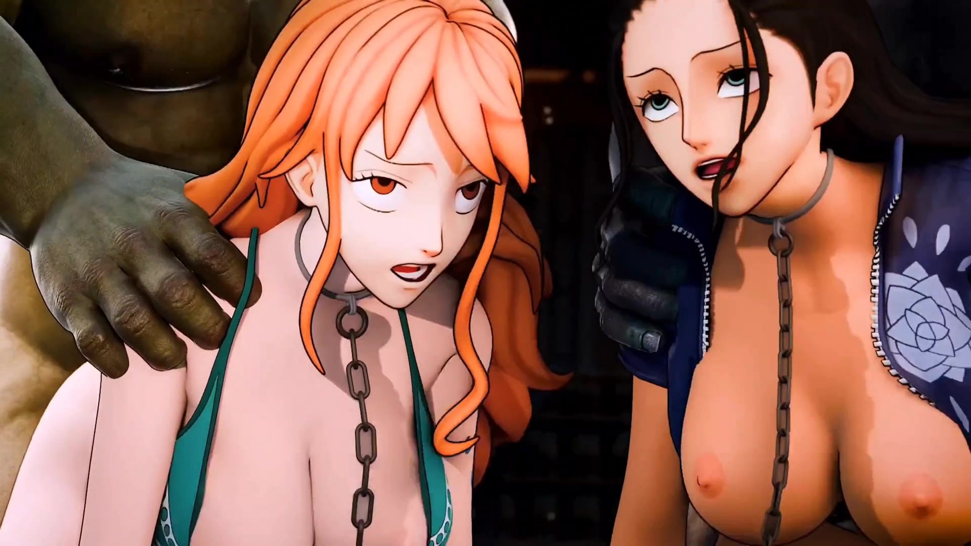 Nami And Nico Robin Pay There Debt to Fish People [Amateurthrowaway]