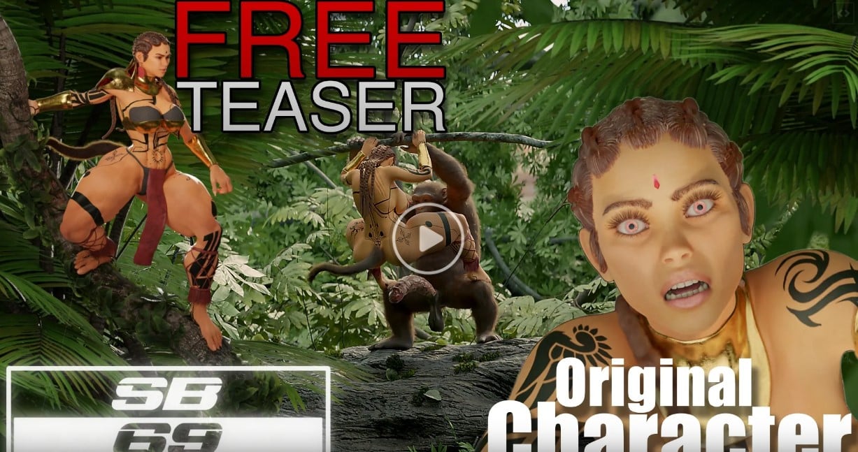 Tribal Woman Fucked by Chimp with Big Cock [TEASER]