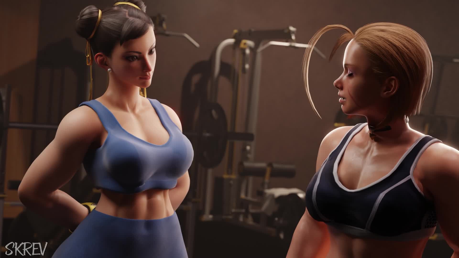 Cammy Gets A Surprise From Chun Li [FUTA] [SKRev]