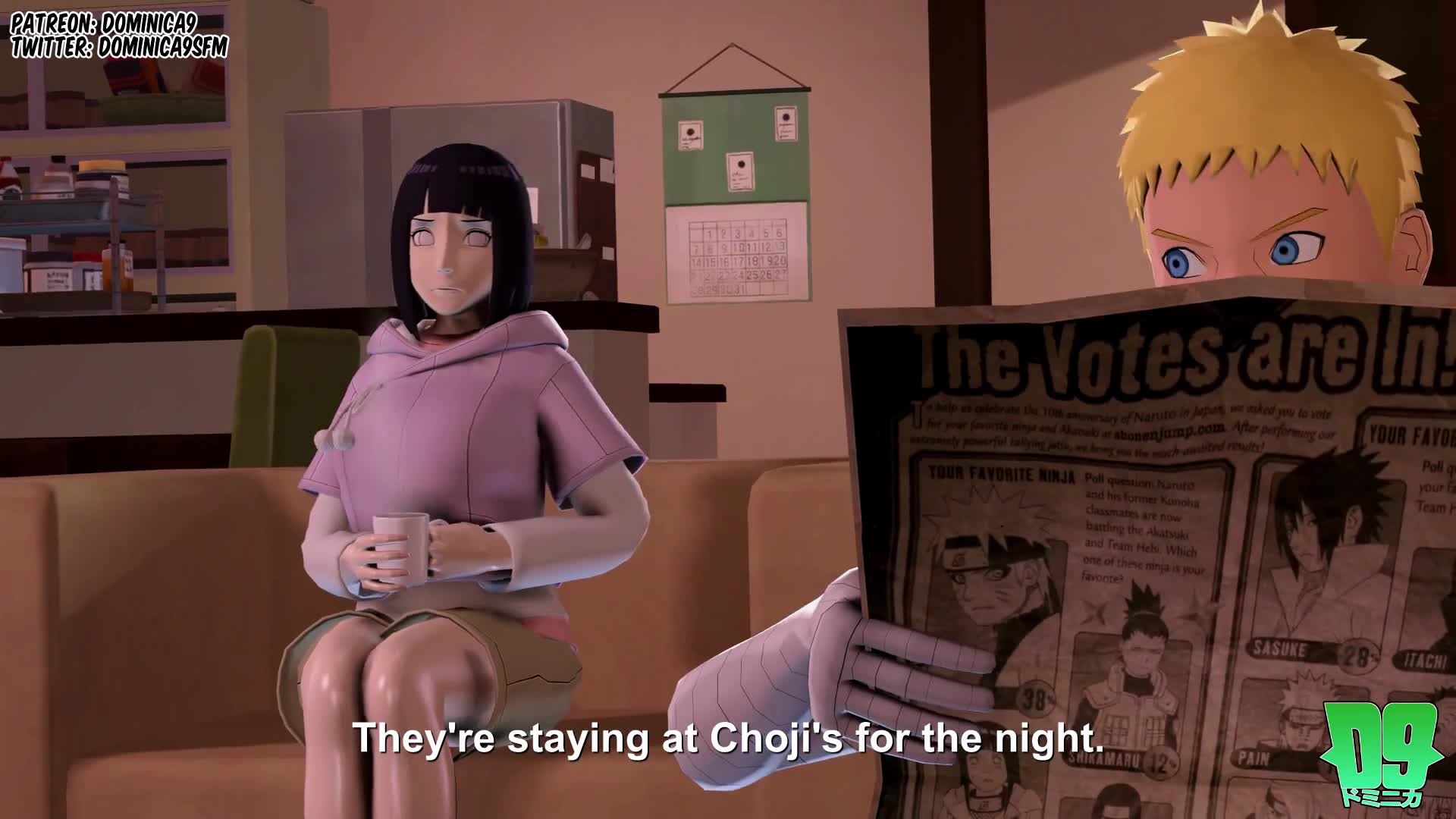 Hinata and Naruto Fuck While the Kids are Out [Dominica9sfm]