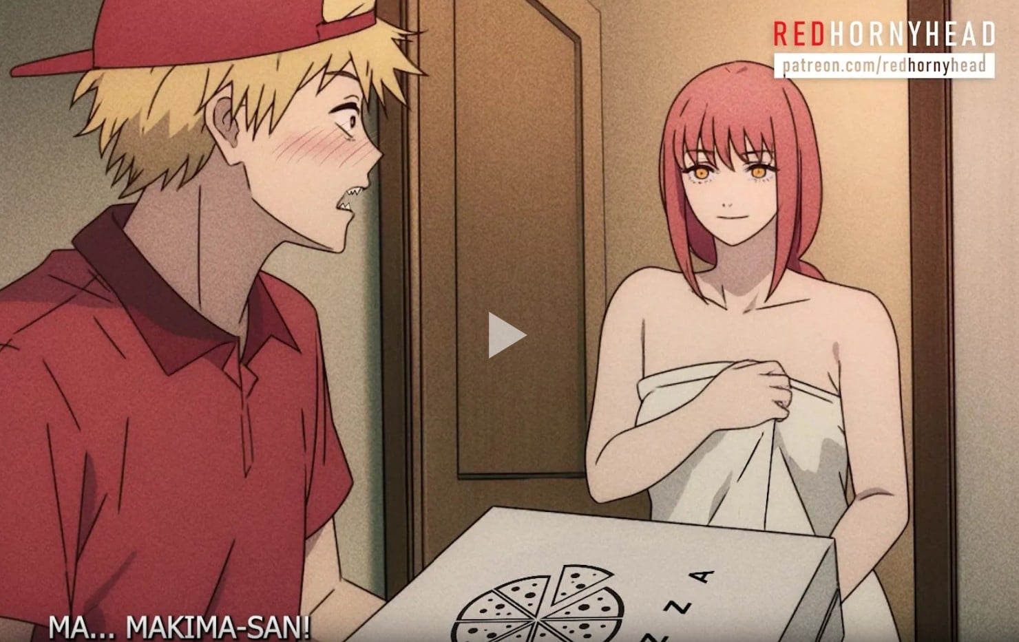 Makima Fucks the Pizza Delivery Guy [Redhornyhead]