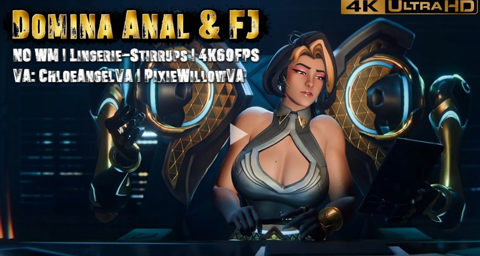 Domina Anal & FJ [Lingerie-Stirrups] [4K60FPS] [Mept44]