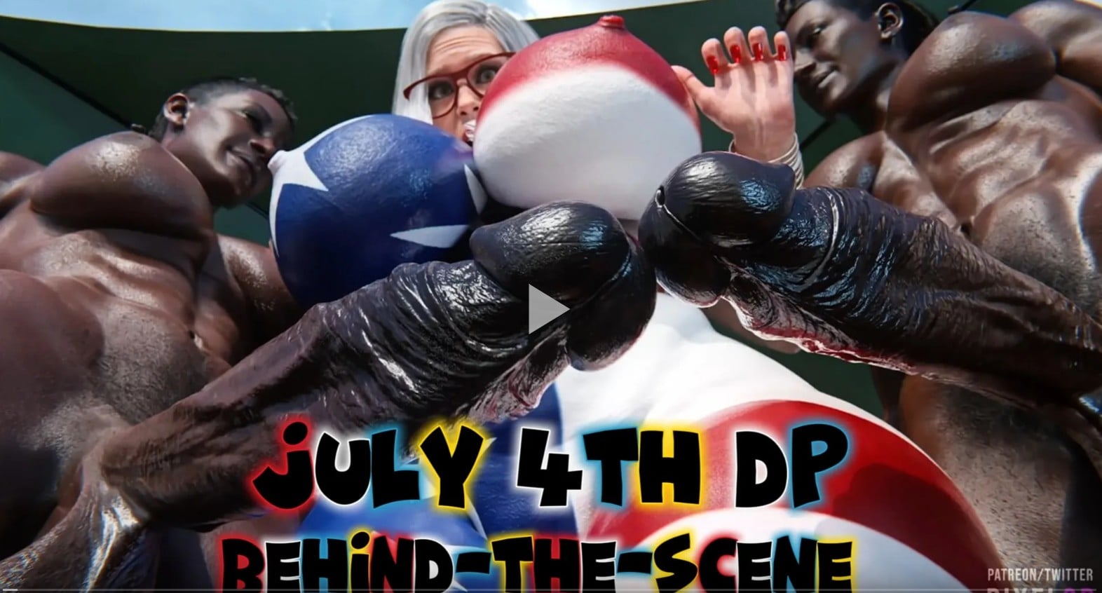 July 4th DP Behind-The-Scene [FUTA] [4K60FPS] [Pixel3D]
