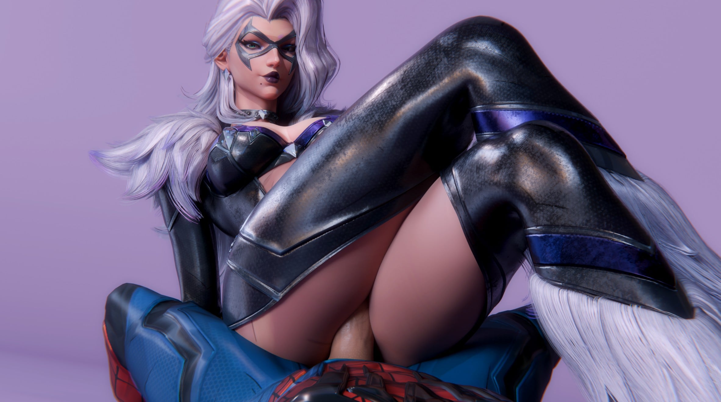 Black Cat x Spidey – Hide and Seek [4K] [Pantsushi]